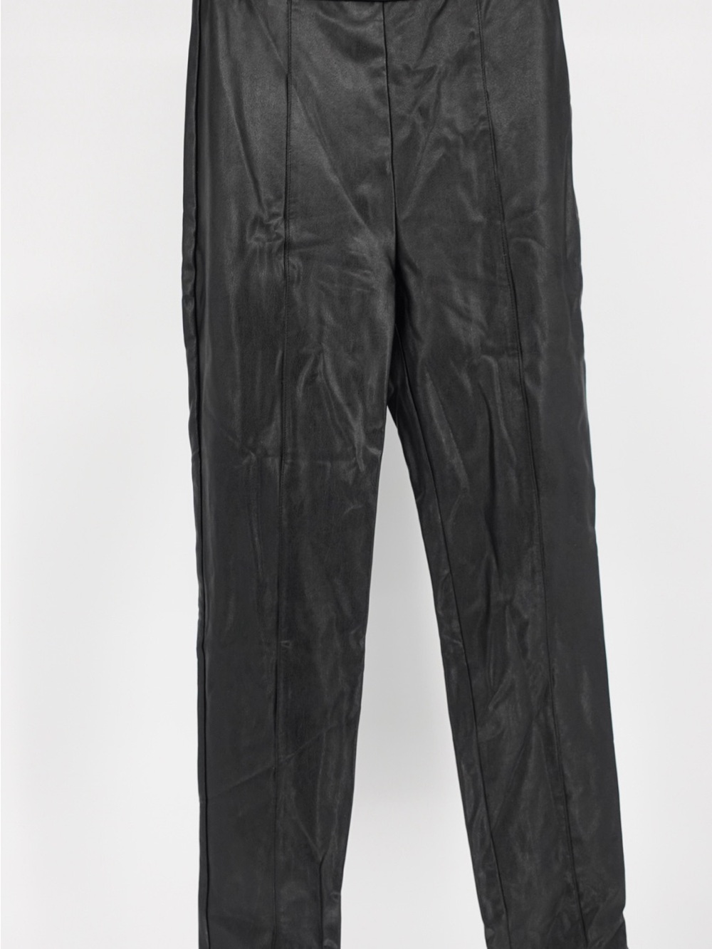 Amanda Uprichard Faux Leather Pants Black Skinny Leg Size XS NWT - Picture 10 of 12